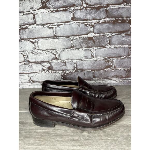 SAS Classics Burgundy Brown Handsewn Leather Penny Loafers Shoes Men 10N US/43EU - Picture 15 of 16